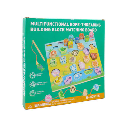 Multifunctional Rope-Threading Building Block Matching Board 4 Themes